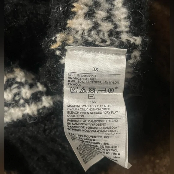 Two Beautiful Old Navy Wool Blend Turtleneck Sweaters 3XL - Picture 11 of 12